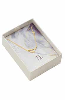 STERLING FOREVER 14K Gold Plated Station Constellation Pendant Necklace