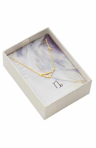 STERLING FOREVER 14K Gold Plated Station Constellation Pendant Necklace