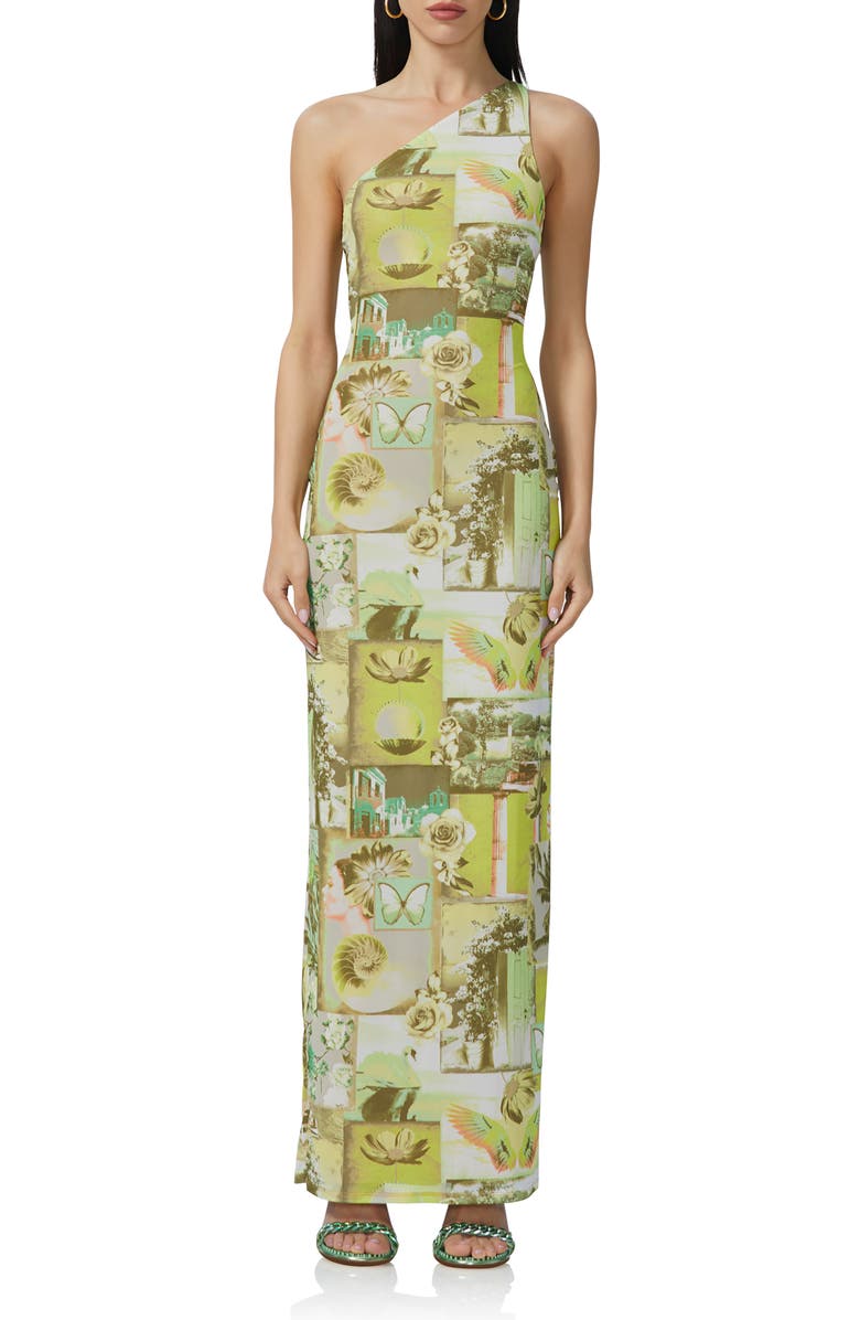 AFRM Savoy Postcard Print Strappy Back Maxi Dress, Alternate, color, 