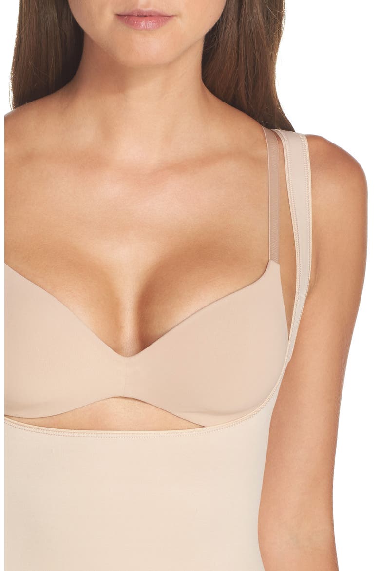 'Torsette' Underbust Shaping Slip, Alternate, color, NUDE