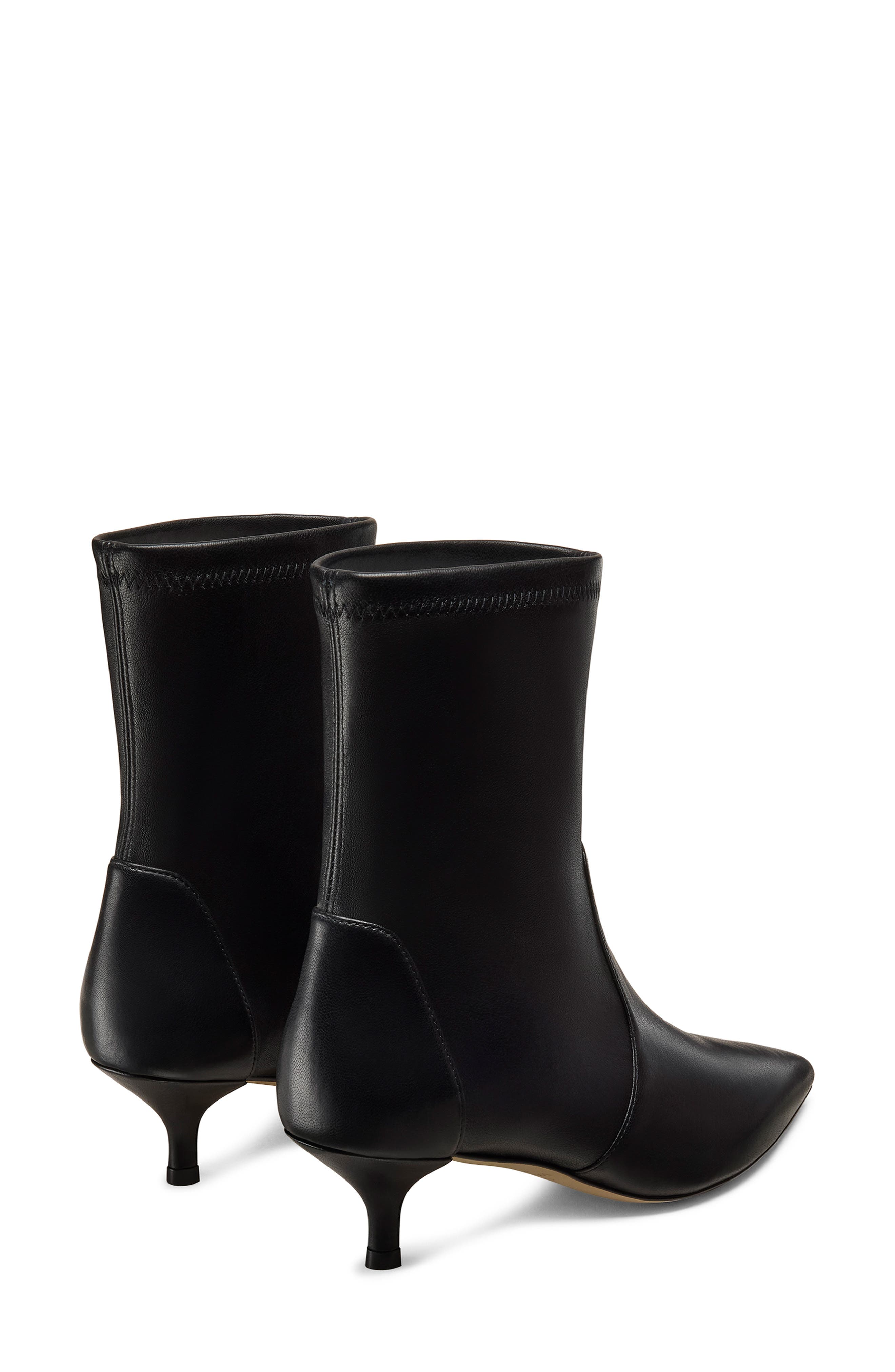 Stuart Weitzman Mara 50 Kitten Heel Bootie, Alternate, color, Black