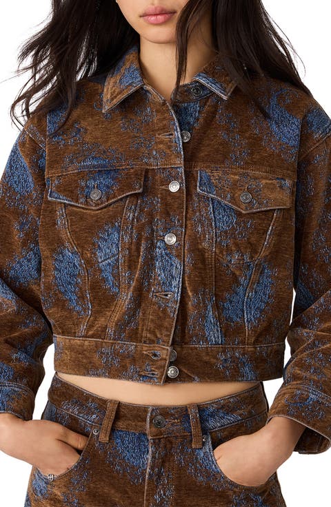 Dove Paisley Corduroy Jacket