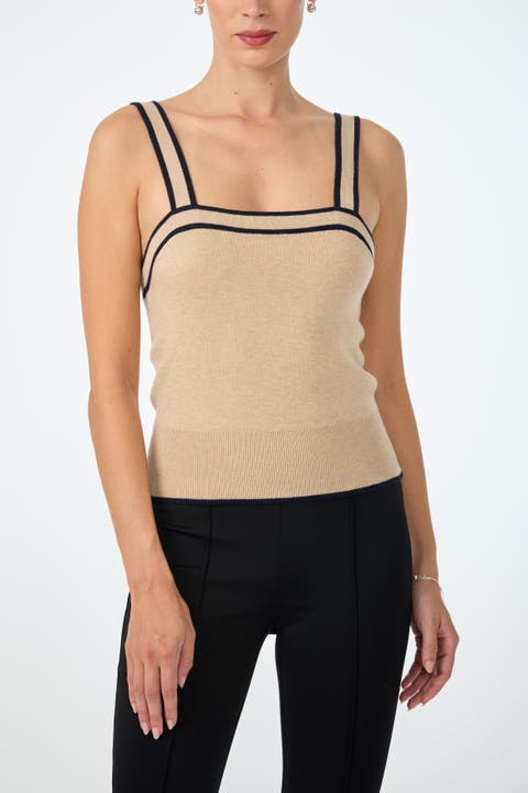 Casady Square Neck Knit Cami