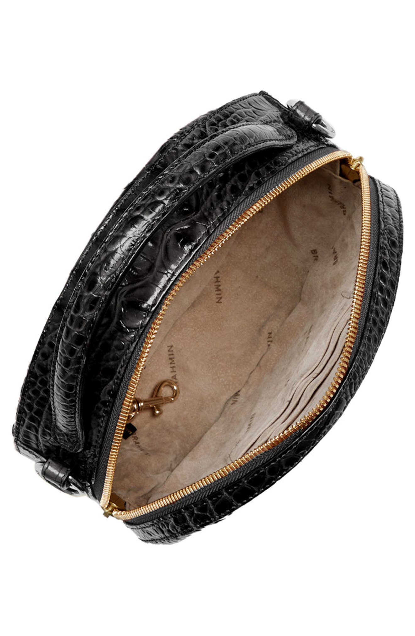 Brahmin Lane Croc Embossed Leather Crossbody Bag, Alternate, color, 