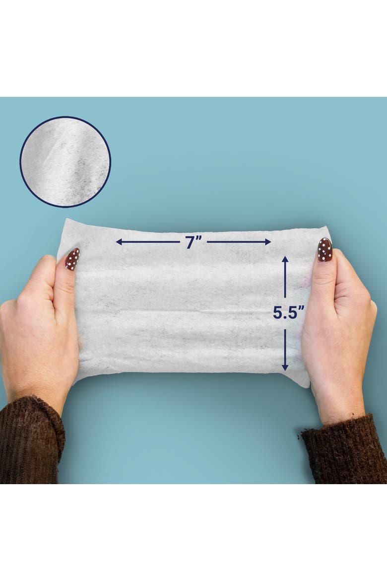 Compact Travel All-Purpose Multi Surface Heavy Duty Wipes, Bleach Free, Extra Strong, Super Moist, Tough on Messes, Alternate, color, White