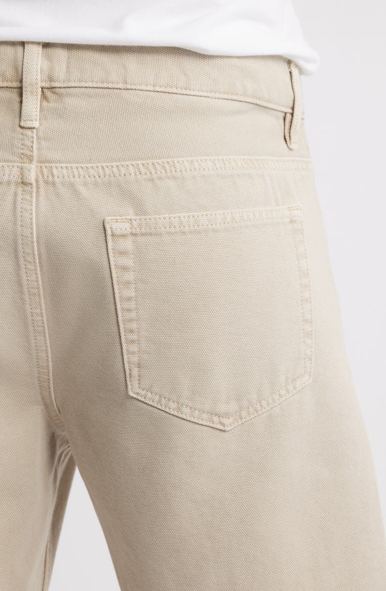 FRAME Raw Hem Relaxed Denim Shorts, Alternate, color, Beach Sand