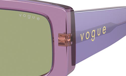 VOGUE VOGUE 55MM RECTANGULAR SUNGLASSES