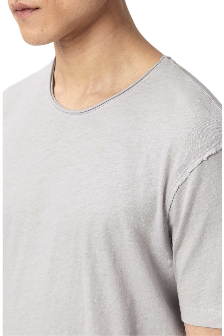 Figure Roll Neck Cotton T-Shirt, Alternate, color, PEBBLE GREY