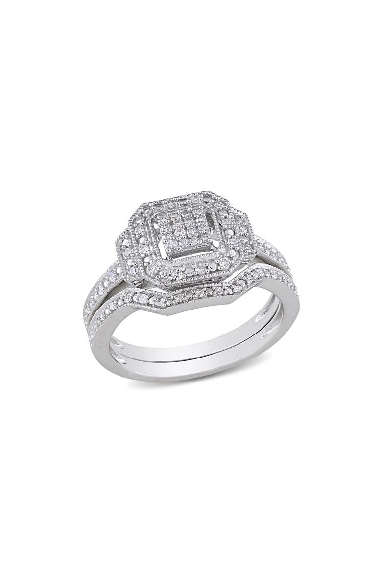 Diamond Engagement Ring Set - 0.23 ctw, Main, color, WHITE