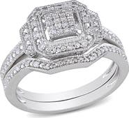 DELMAR Diamond Engagement Ring Set - 0.23 ctw