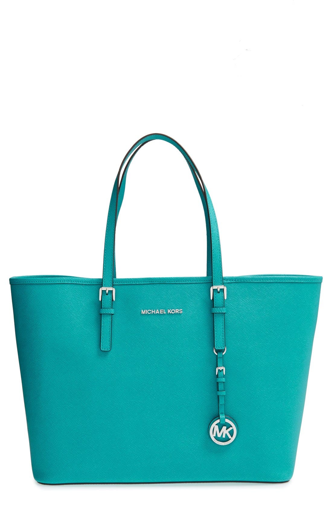 'Jet Set - Medium' Travel Tote, Main, color, TILE BLUE
