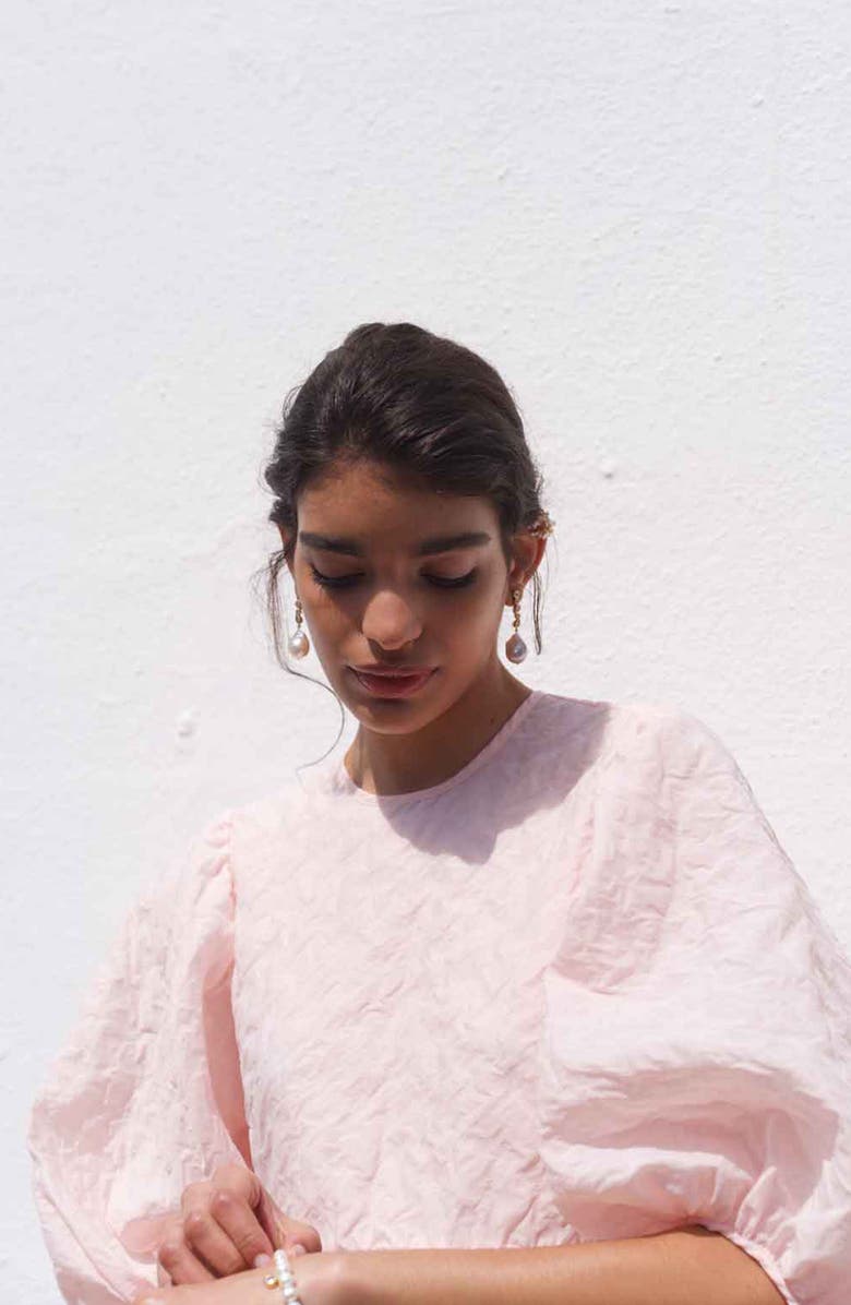 COMPLETEDWORKS Pitter-Patter Freshwater Pearl Drop Earrings, Alternate, color, 18Ct Gold Plated