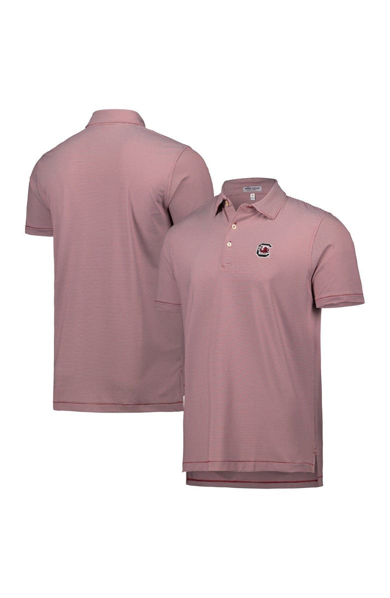 Peter Millar Men's Peter Millar Garnet South Carolina Gamecocks Jubilee Stripe Performance Polo, Main, color,