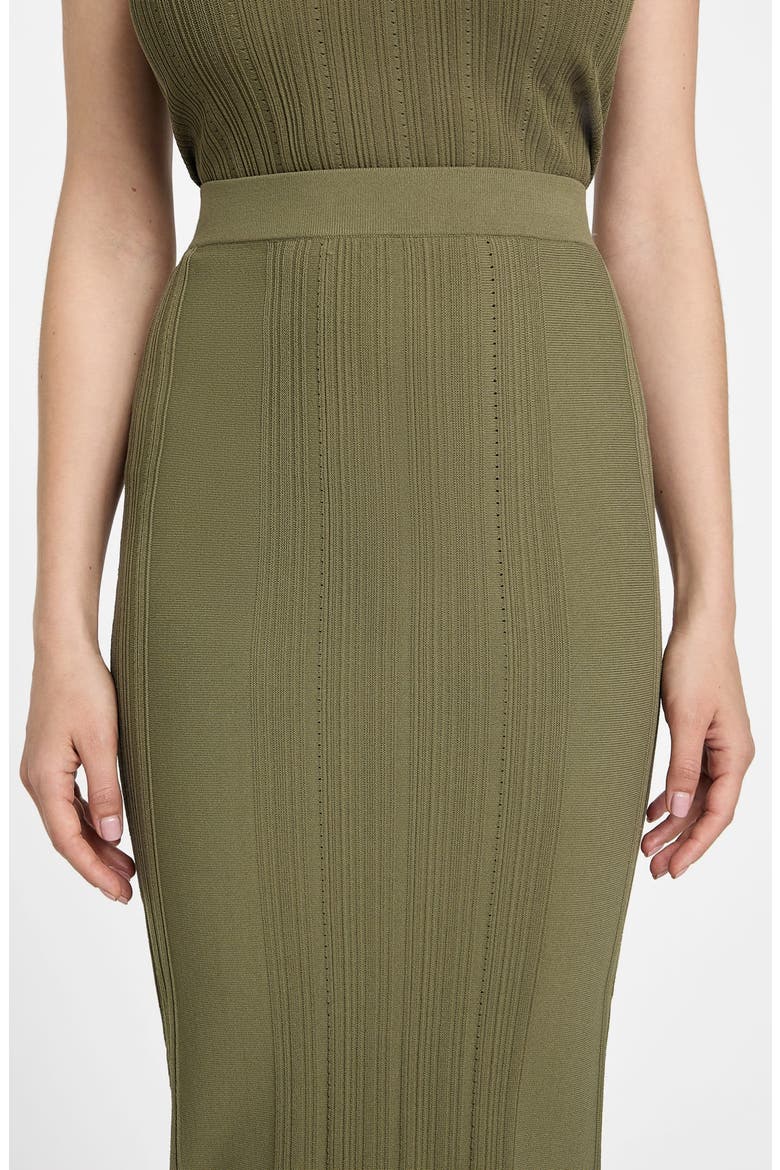 Giada Rib Sweater Skirt, Alternate, color, GREEN