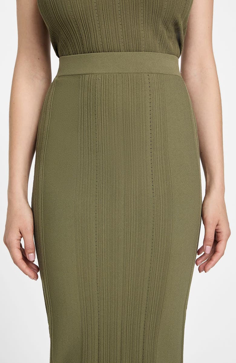 Marciano Giada Rib Sweater Skirt, Alternate, color, Green