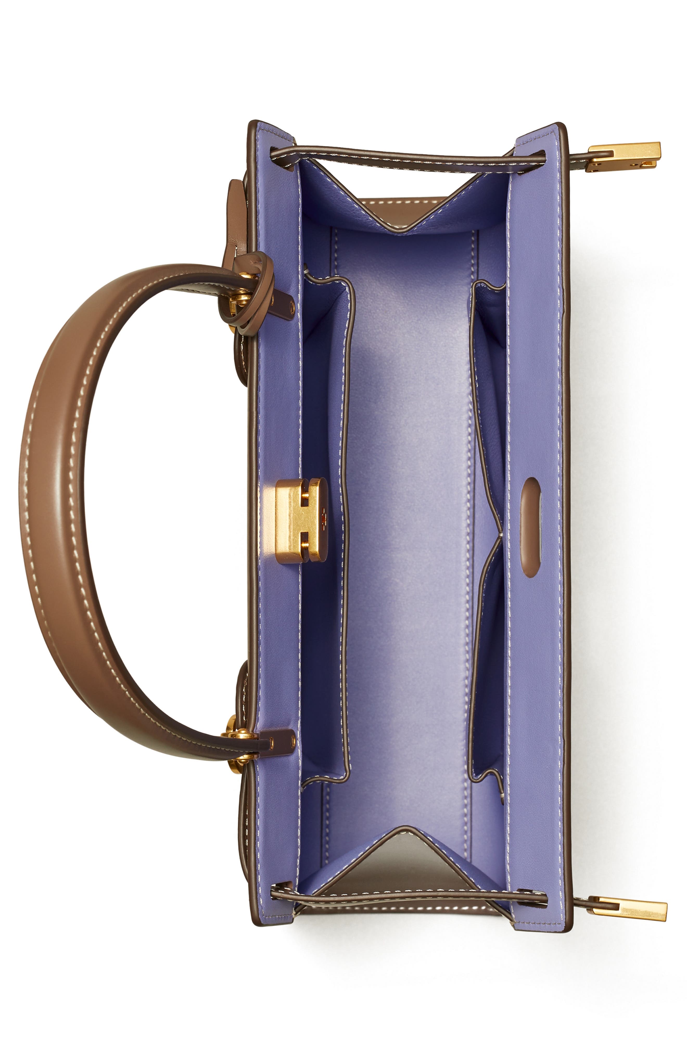 Tory Burch Small Lee Radziwill Leather Bag, Alternate, color, 