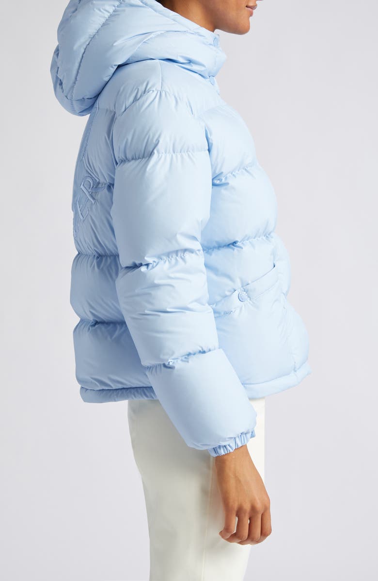 Moncler Ebre Quilted Short Down Jacket, Alternate, color, Light Blue