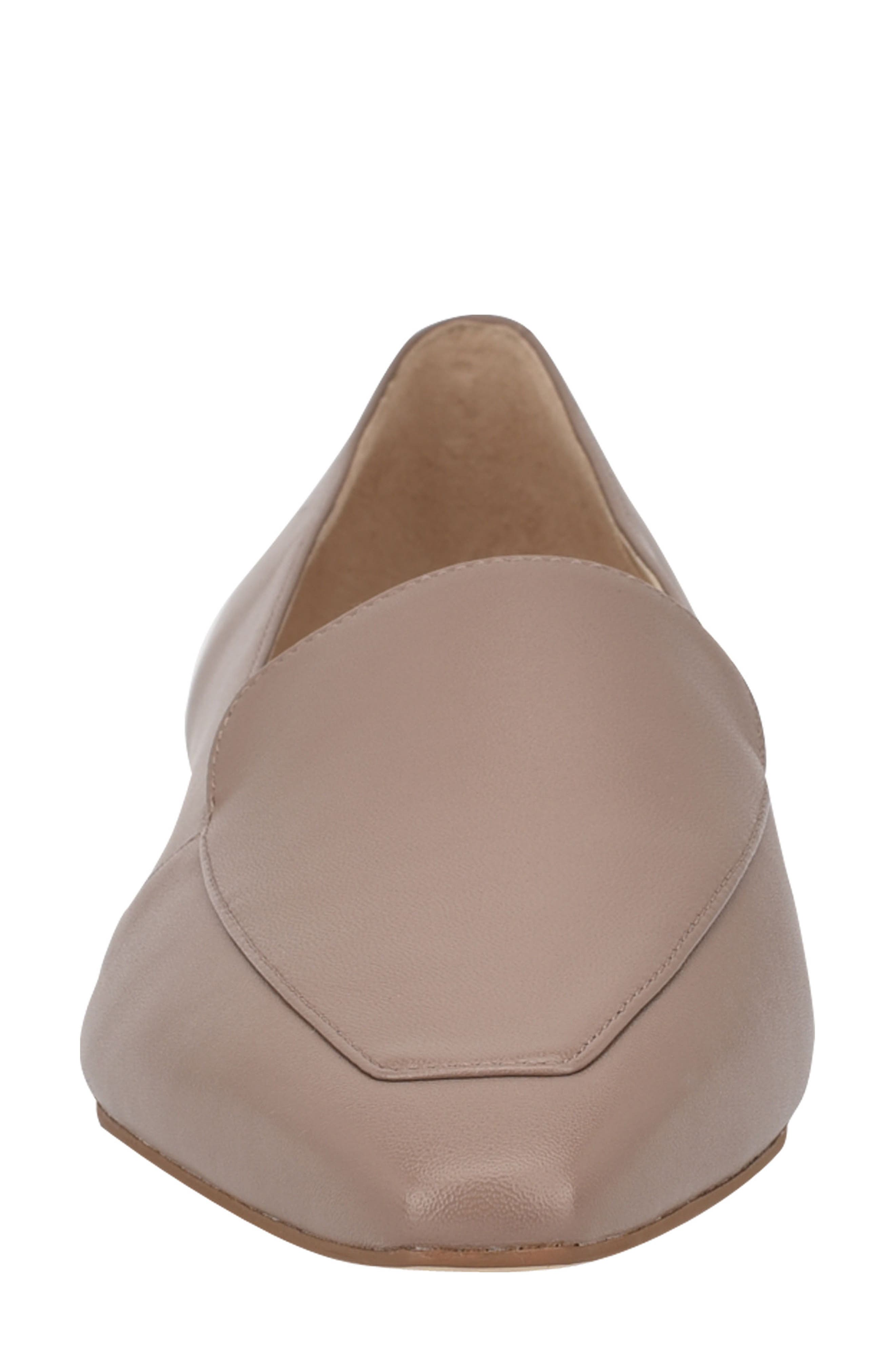 Enaba Square Toe Loafer, Alternate, color, TAUPE LEATHER