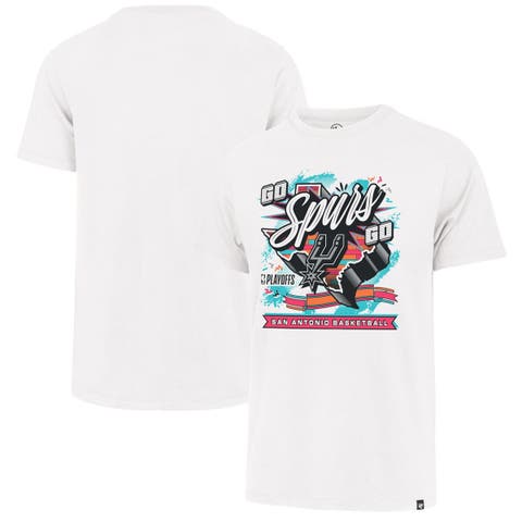 Men's '47  White San Antonio Spurs 2026 NBA Playoffs Round Two Franklin T-Shirt