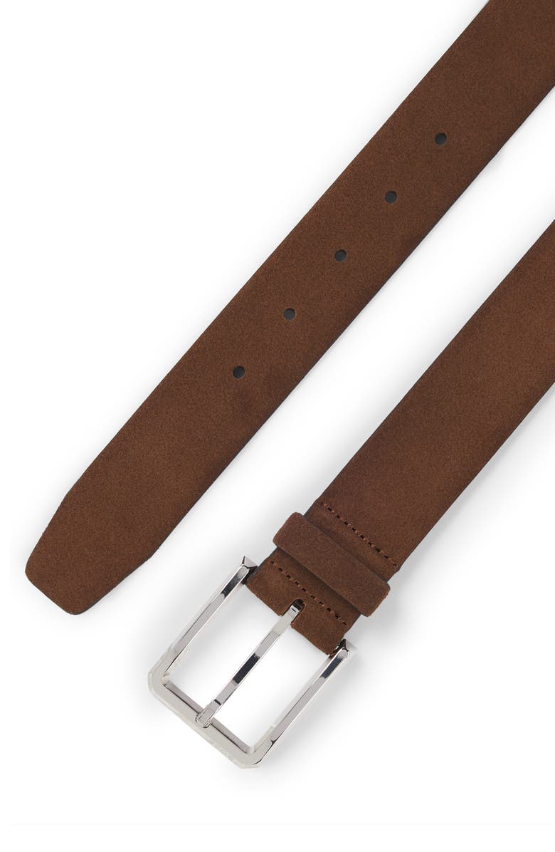 BOSS Caleb Leather Belt, Alternate, color, Dark Brown