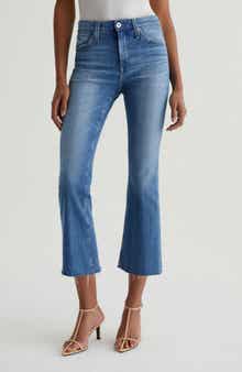AG Farrah Mid Rise Crop Bootcut Jeans