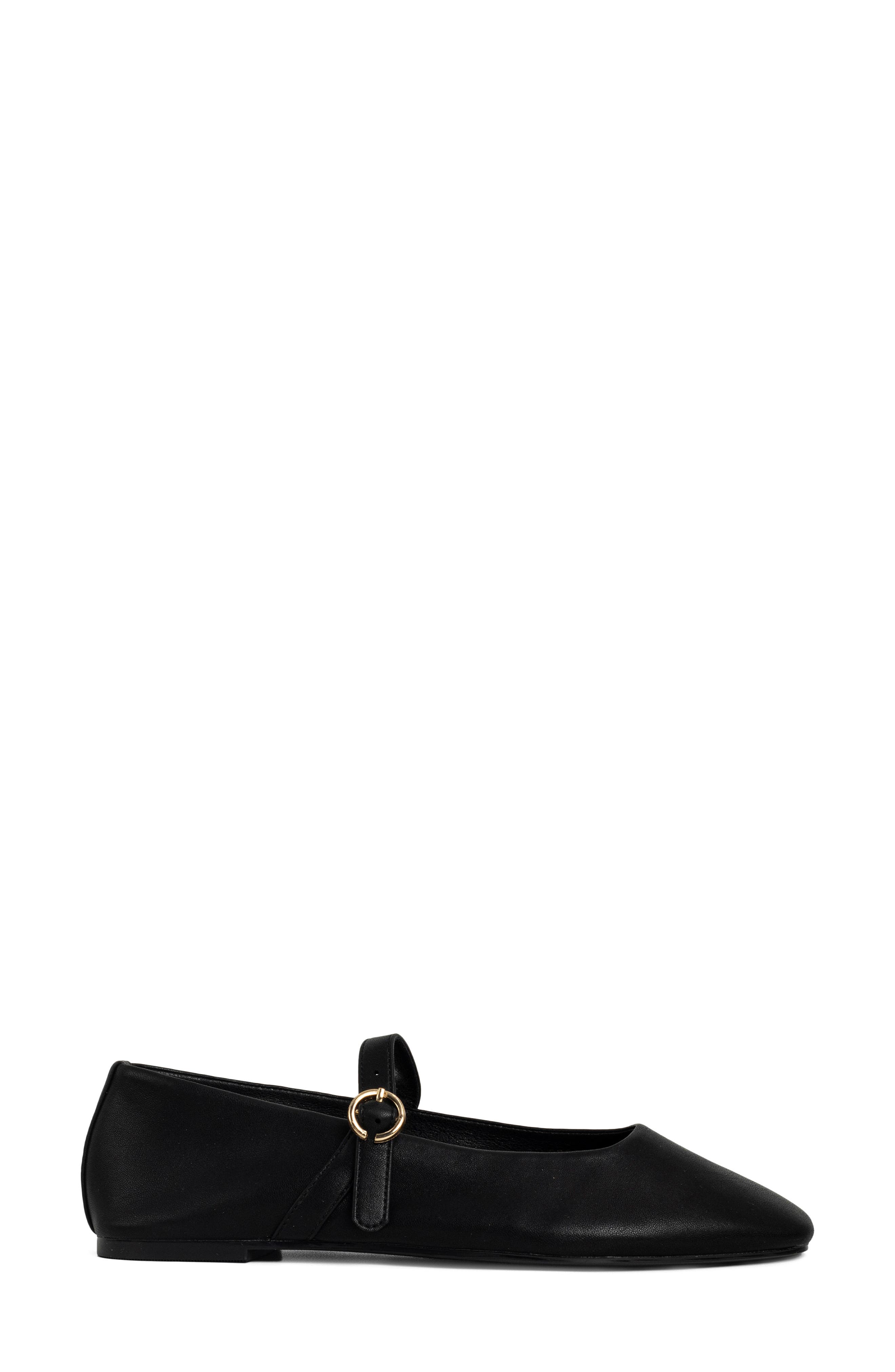 SHUSHOP Annabelle Mary Jane Flat, Alternate, color, Black