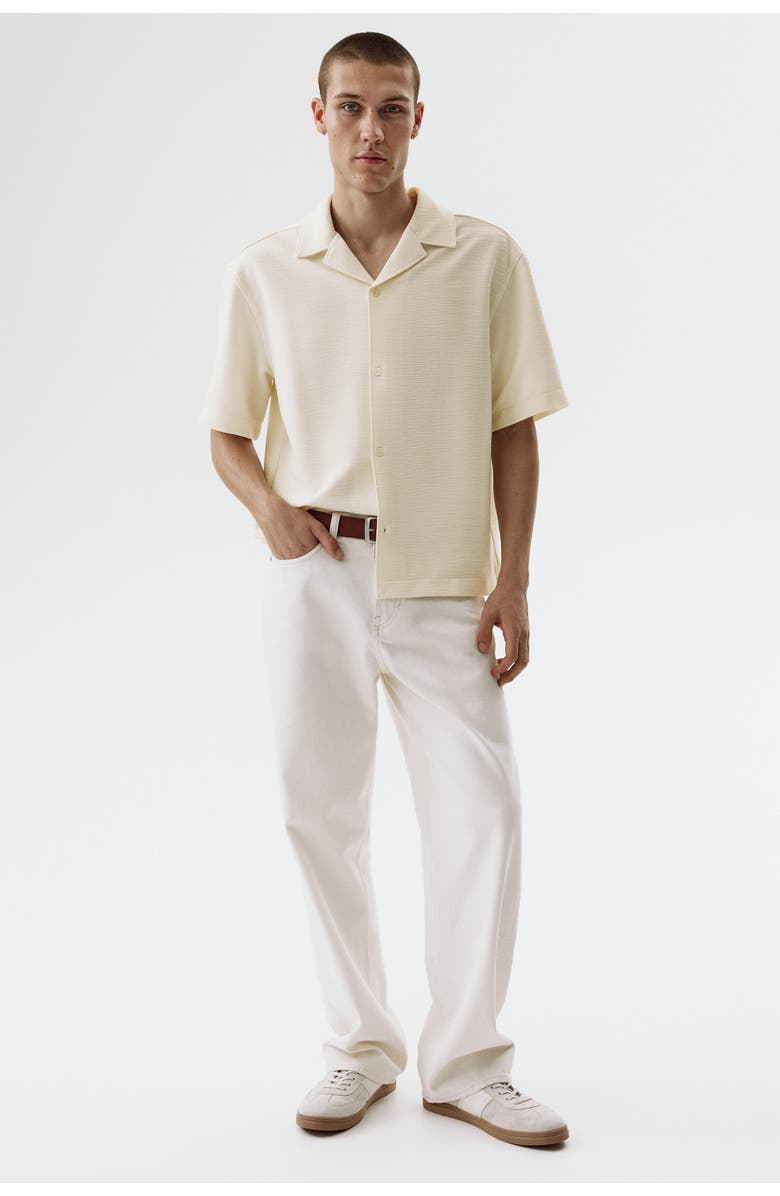 H&M Loose-fit resort shirt, Main, color, White