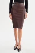LAMARQUE Avana | Leather Pencil Skirt