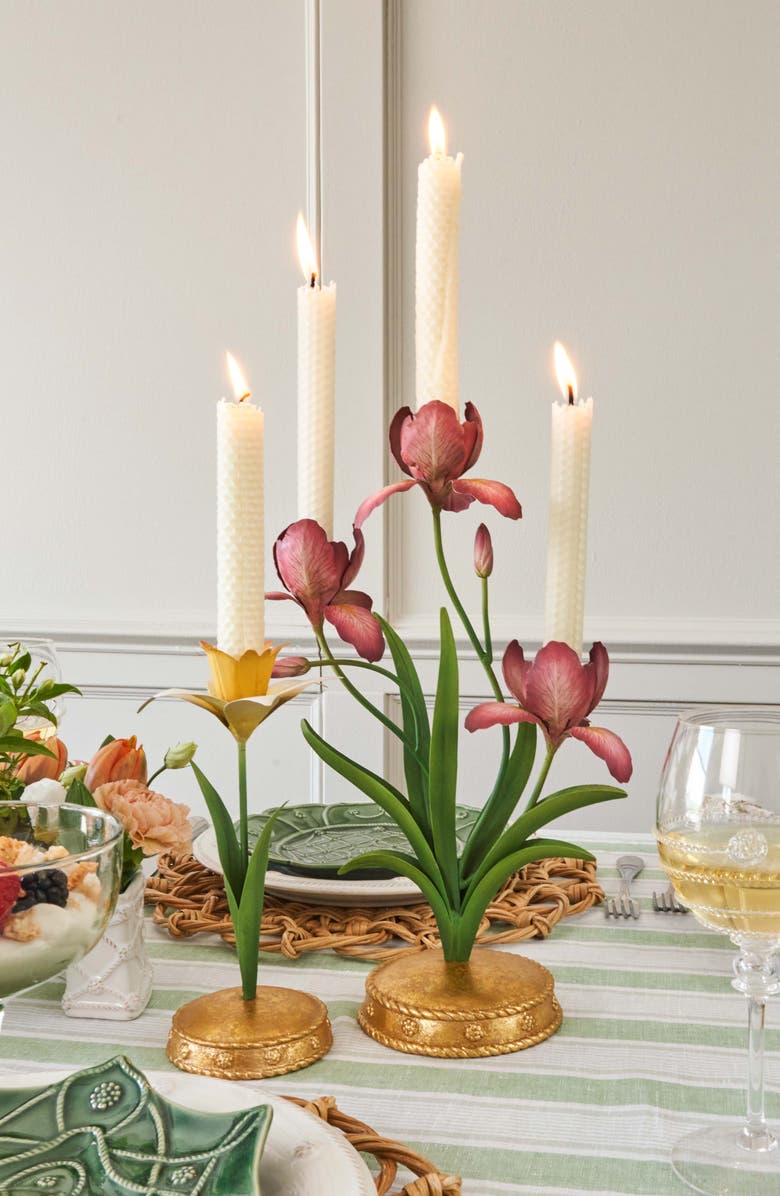 Juliska Meadow Walk 14" Candle Holder, Alternate, color, Pink