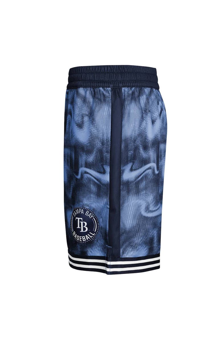 Outerstuff Youth Navy/Light Blue Tampa Bay Rays Outfielder Shorts, Alternate, color, Navy