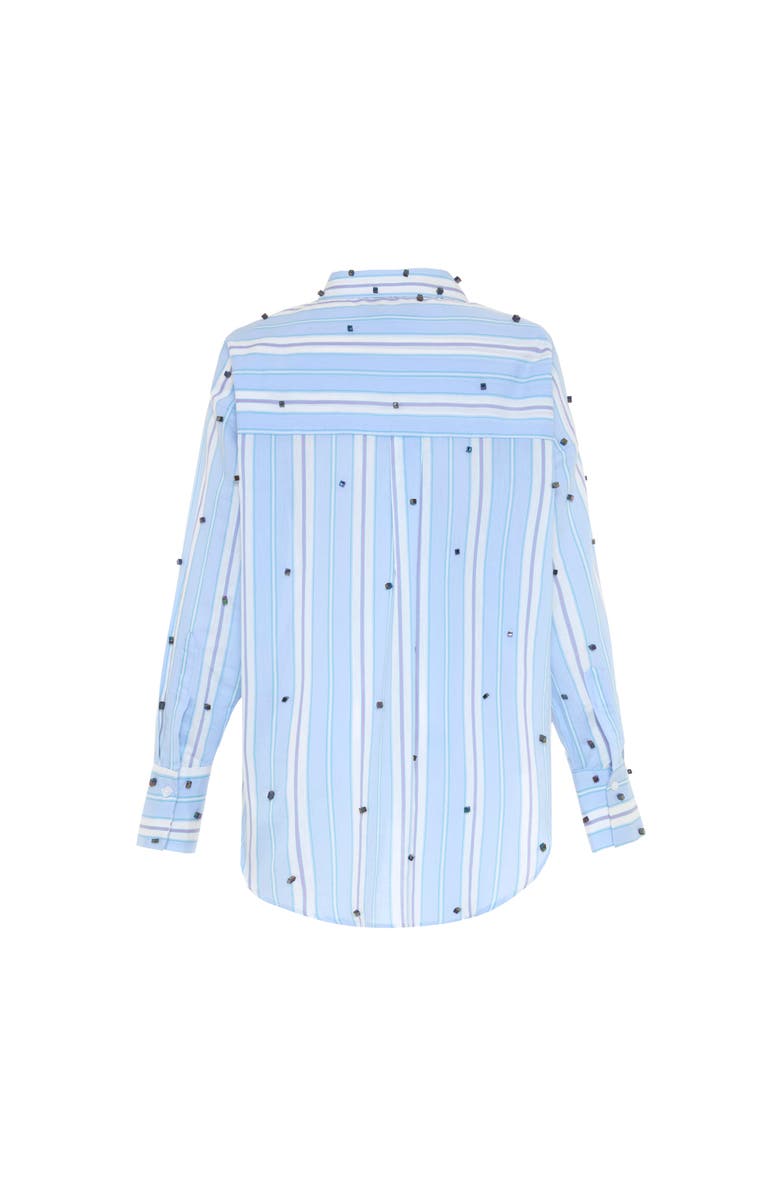 THEO The Label Echo Pearly Shirt, Alternate, color, Astral/ Multi