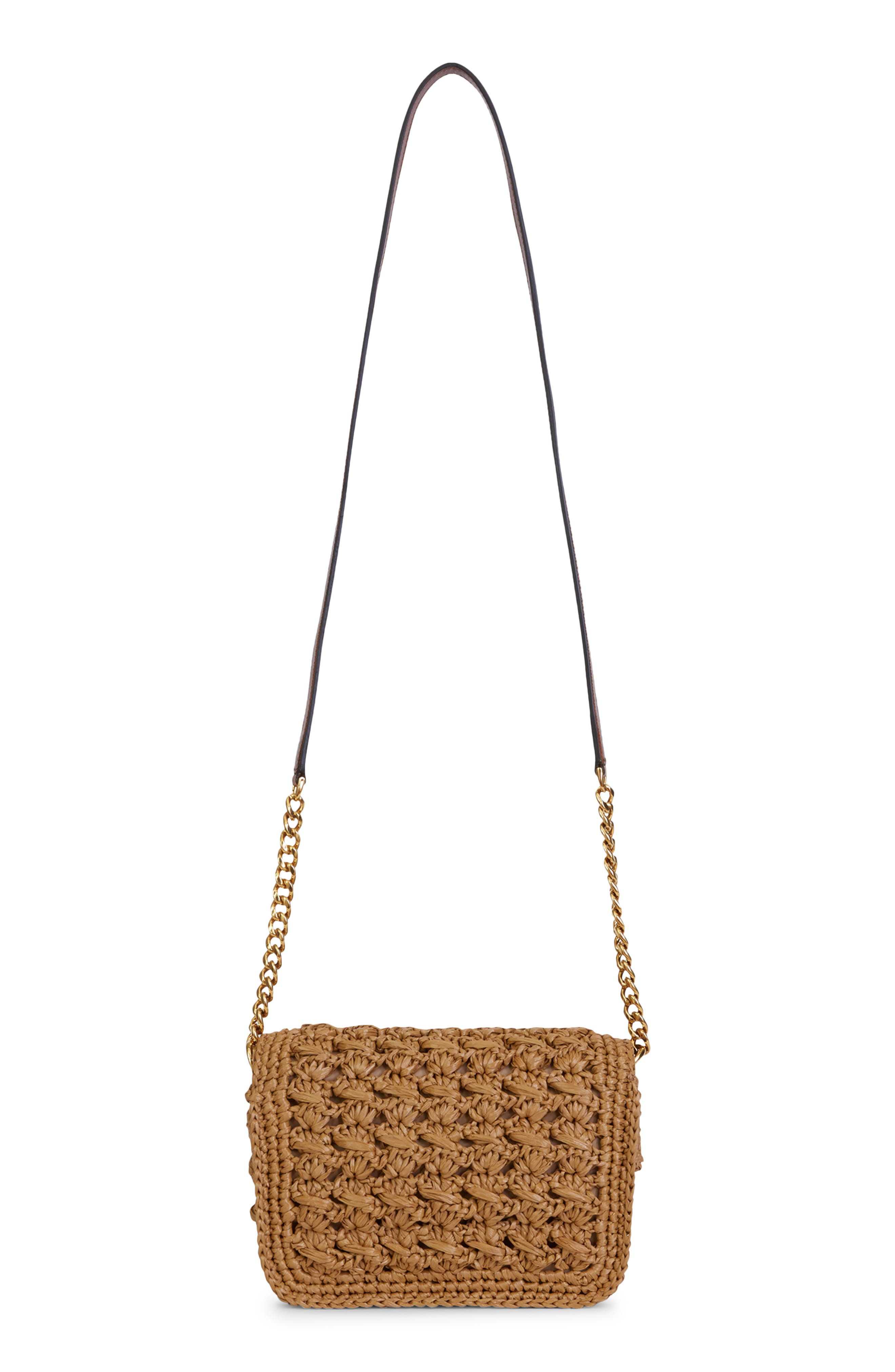 Pegaso Raffia Crossbody Bag, Alternate, color, BEIGE
