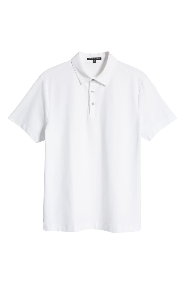 Robert Barakett Hickman Short Sleeve Polo Shirt, Alternate, color, White