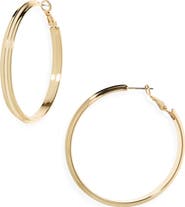 Nordstrom Ridged Hoop Earrings