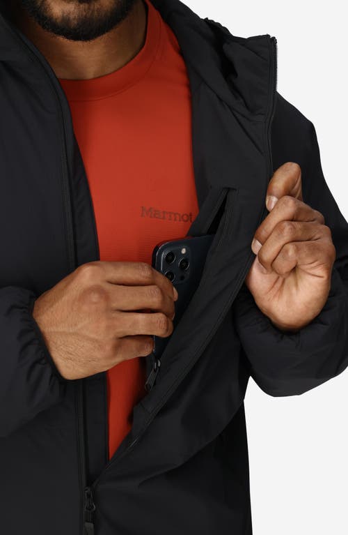 Marmot Novus Lt Insulated Hooded Jacket In Black