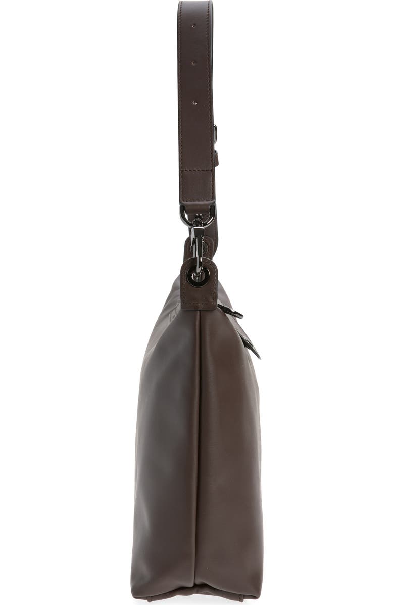 Longchamp Medium Le Pliage Xtra Leather Hobo Bag, Alternate, color, Mocha