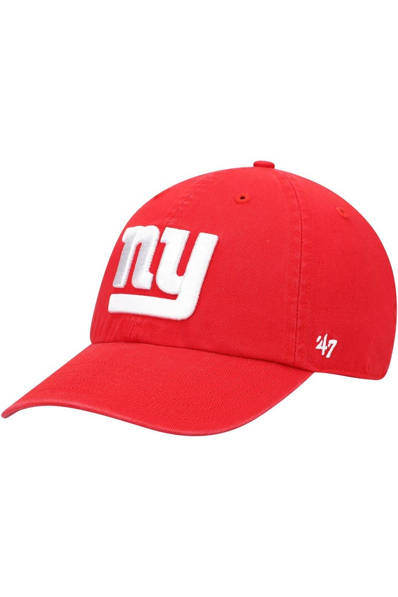 Men's '47 Red New York Giants Secondary Clean Up Adjustable Hat, Main, color, Red