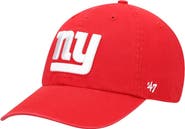 '47 Men's '47 Red New York Giants Secondary Clean Up Adjustable Hat