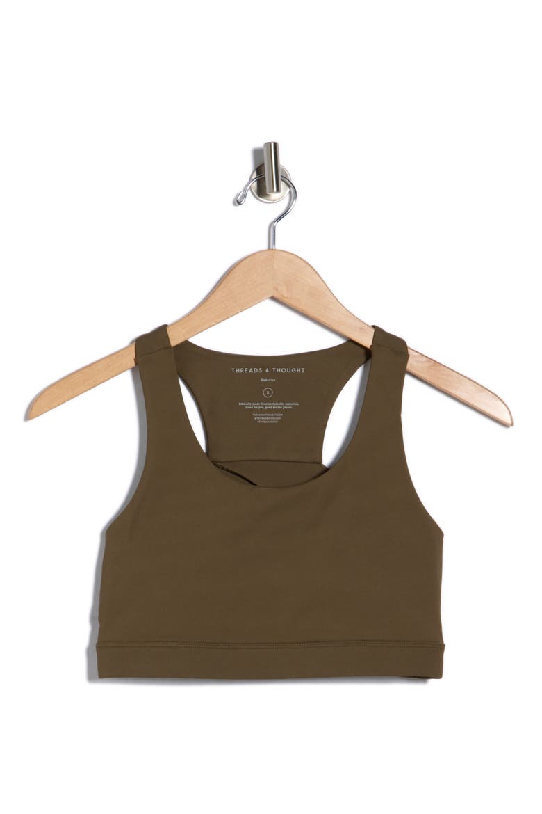 Adira Racerback Longline Sports Bra, Alternate, color, FORTRESS