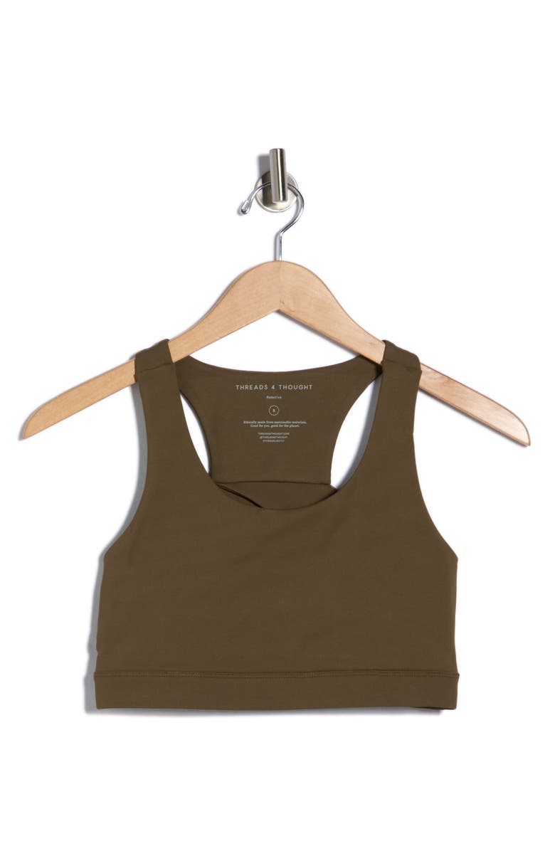 Threads 4 Thought Adira Racerback Longline Sports Bra, Alternate, color, Fortress