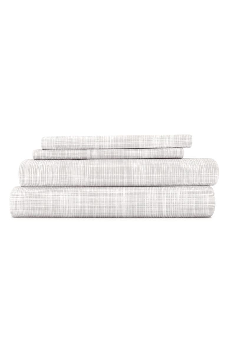 HOMESPUN HOME SPUN Premium Ultra Soft Thatch 4-Piece Bed Sheet Set, Main, color, Gray