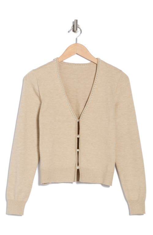 By Design Laurel Cardigan In Oatmeal Heather