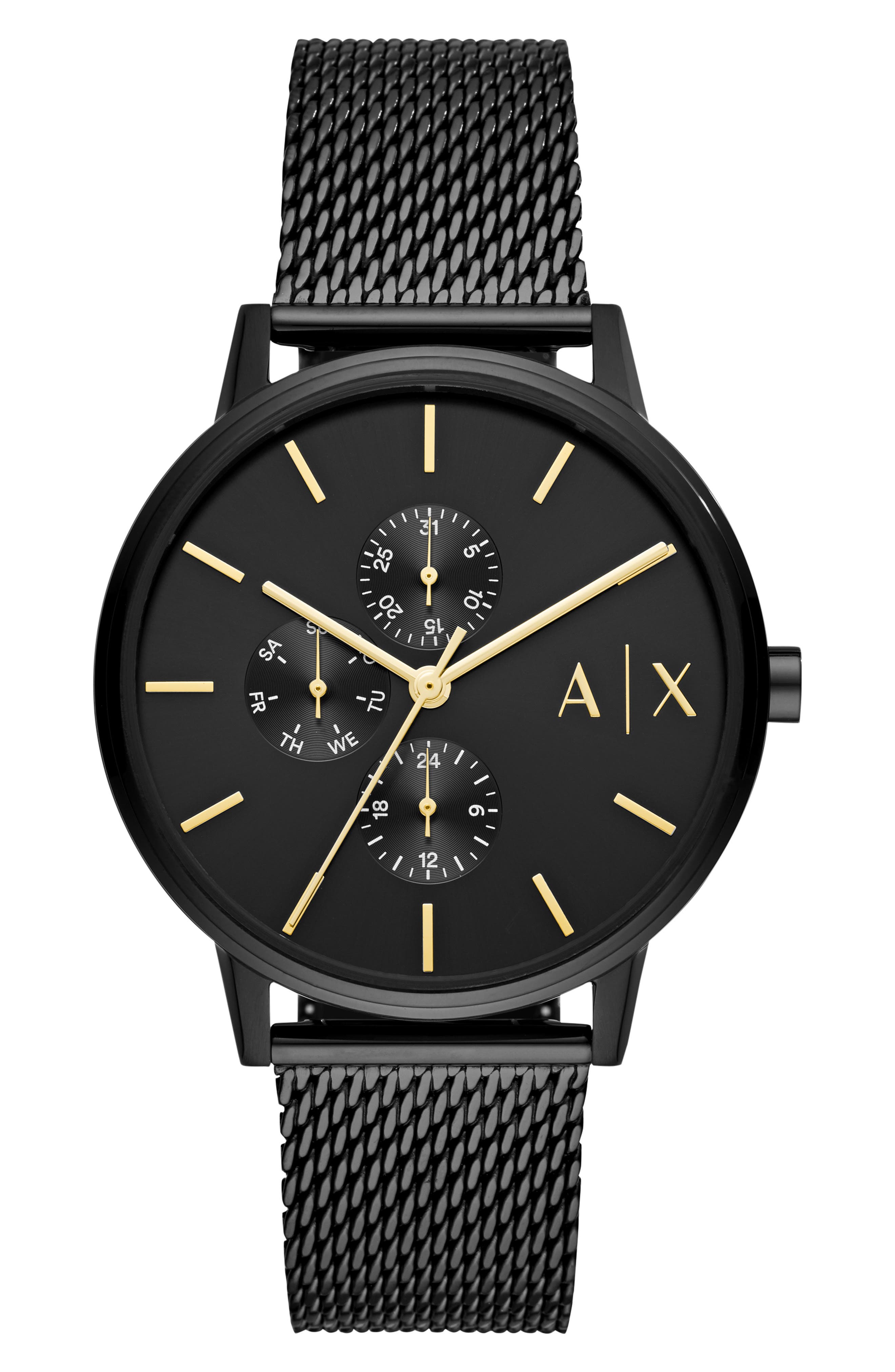 AX Armani Exchange Mesh Strap Watch, 42mm
