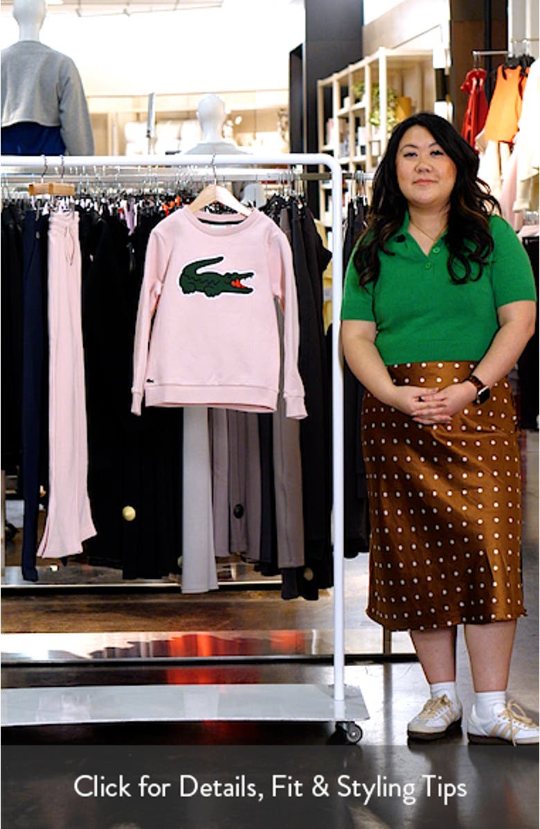 Kids' Piqué Appliqué Crewneck Sweatshirt, sales video thumbnail