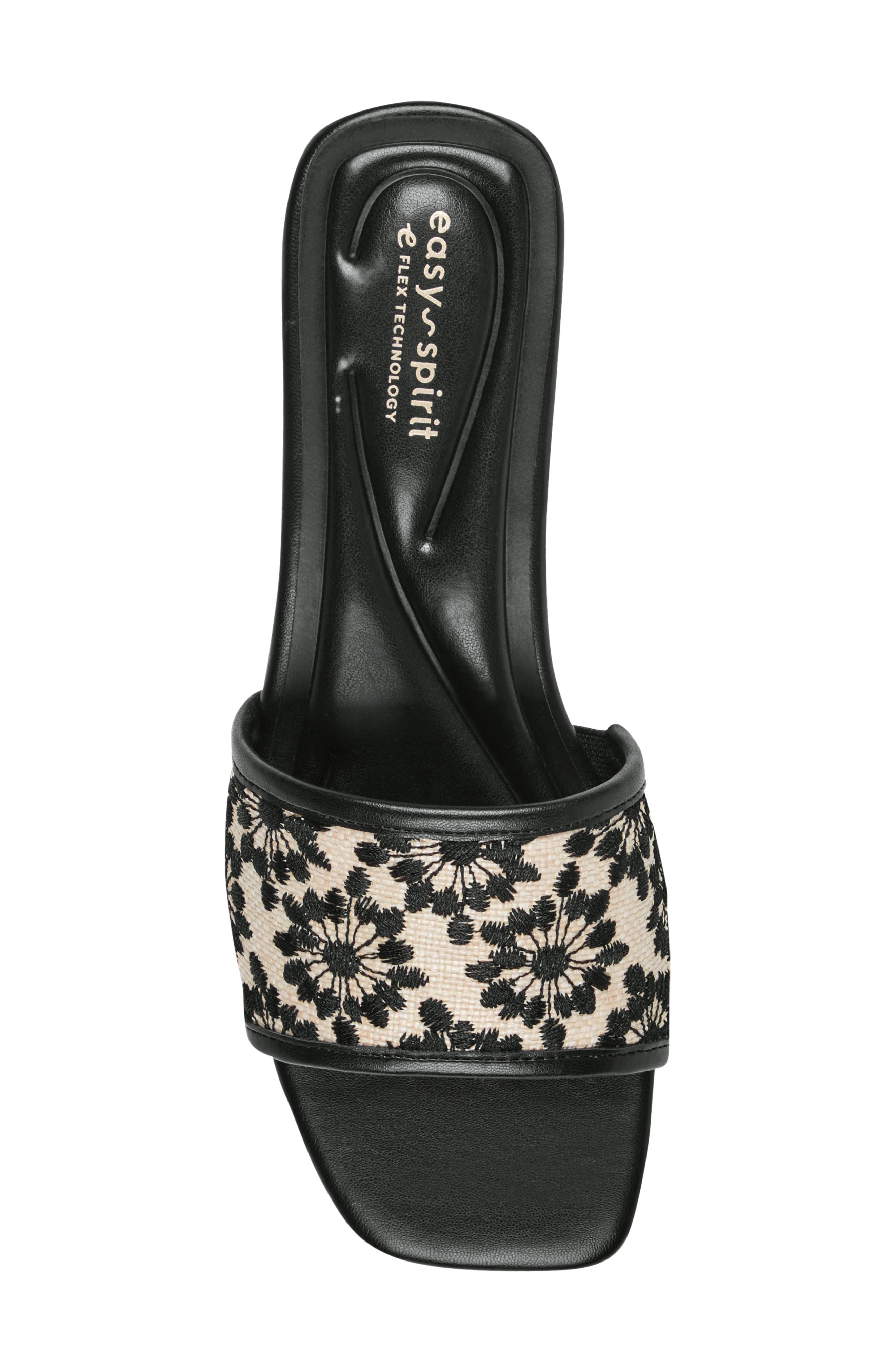 Easy Spirit Gianina Slide Sandal, Alternate, color, Black