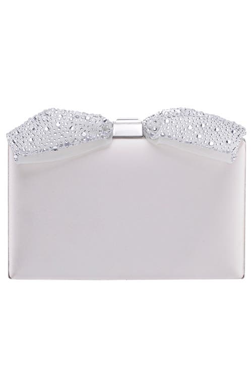 Nina Selena Frame Clutch In Ivory