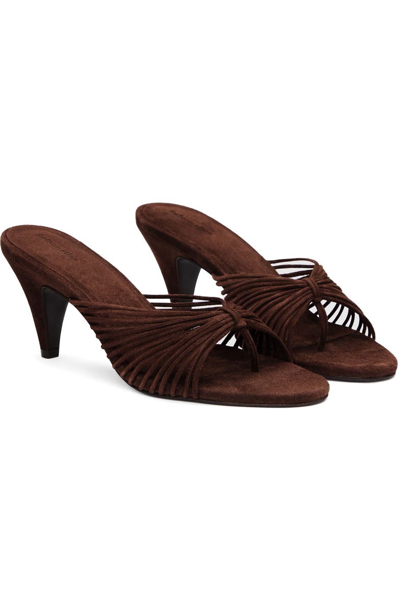 Reformation Woodlyn Flip Flop, Main, color, Espresso Suede