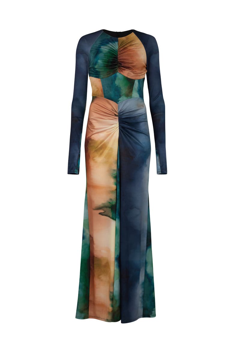 Cordelia Dress, Alternate, color, Blur print