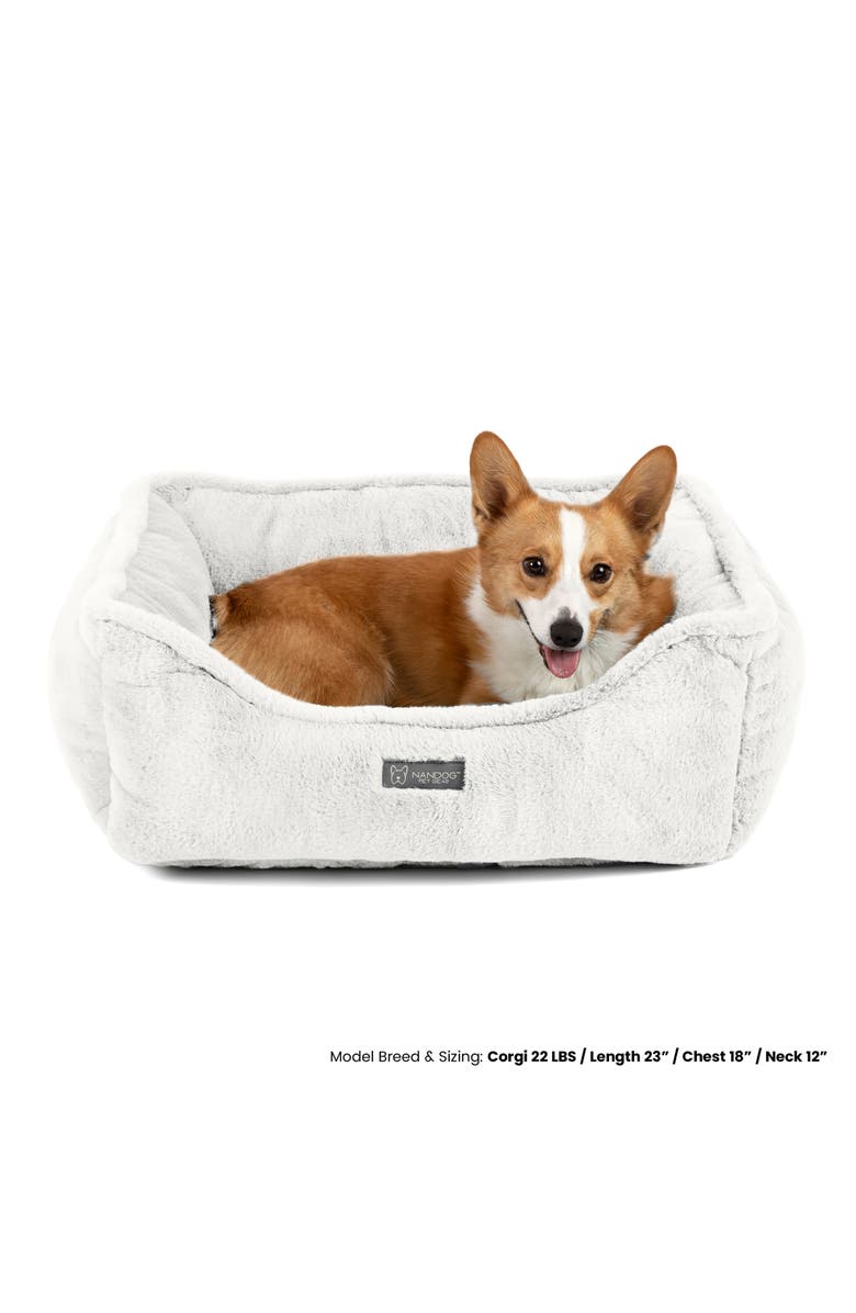 Nandog Pet Gear Super Cloud Dog  Bed- Reversible Cat & Dog Bed, Alternate, color, Pearl White