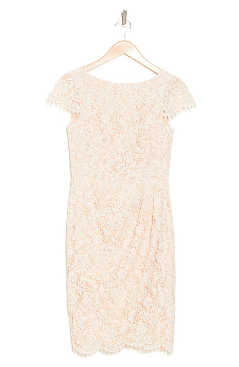 Vince Camuto Lace Cap Sleeve Dress, Main, color, 